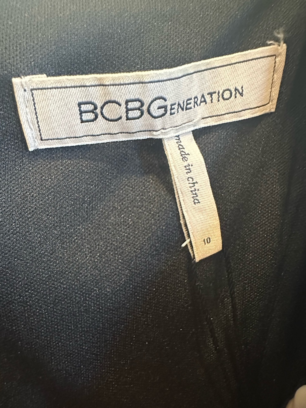 BCBG Generation Black Wrap Style Cocktail Dress Size 10 NWT - Picture 5 of 6